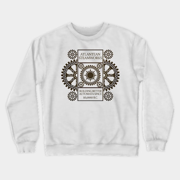 Atlantean Steamworks Crewneck Sweatshirt by AtlanteanArts